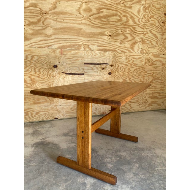 Lou Hodges-Style Oak Desk / Dining Table For Sale - Image 13 of 18