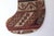 Ethnic Rug Holiday Stocking – Red & Blue Tribal Weave For Sale - Image 4 of 6