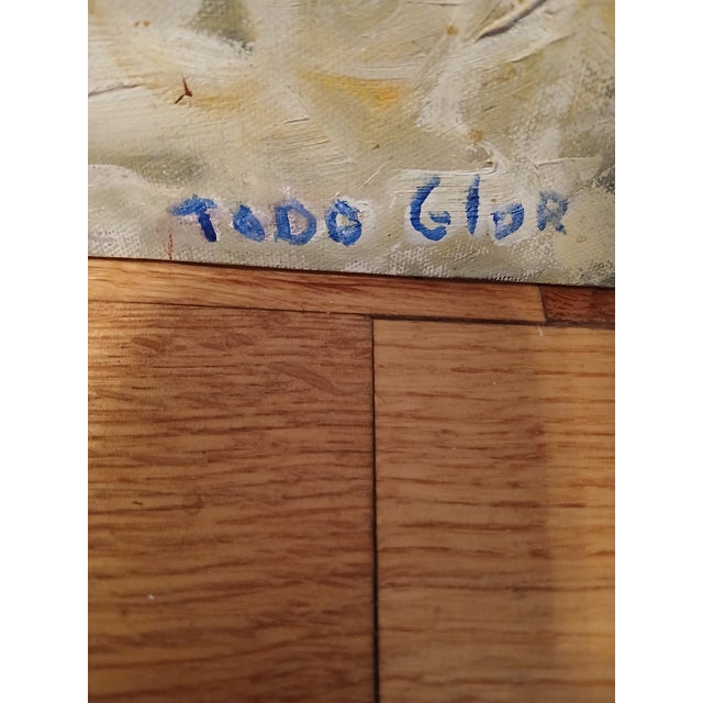 1990s Portrait of a Lady Signed by Artist For Sale - Image 4 of 5