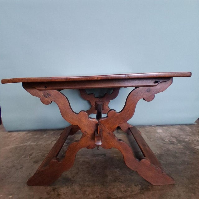 Antique Oak Farm Table, 1700s For Sale - Image 6 of 18