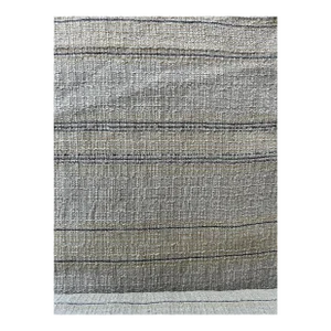 Vintage Ralph Lauren Oatmeal Colored Tweed Stripe Fabric- 9 Yards