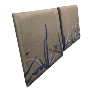 Hand Sewn Twin Headboards - a Pair For Sale
