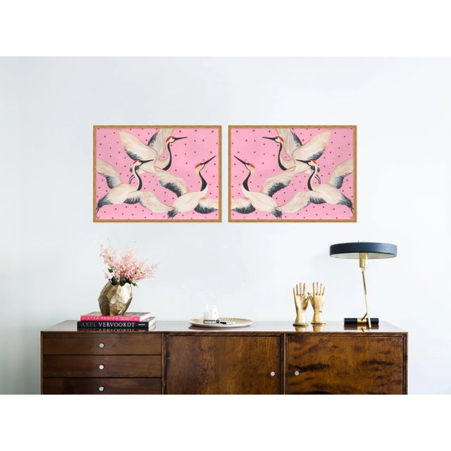 DESCRIPTION: Babette, Cleo & Estelle Diptych by Willa Heart in Gold Framed Paper, Large Art Print SPECIFICATIONS: Type:...