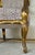 Gold Italian Antique Carved Wood Leopard Print Bergere Chairs Pair For Sale - Image 8 of 10
