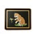 This Set of 4 Vintage Lynn Chase Coasters in the Jaguar Jungle pattern features baby Jaguars on a dramatic black...