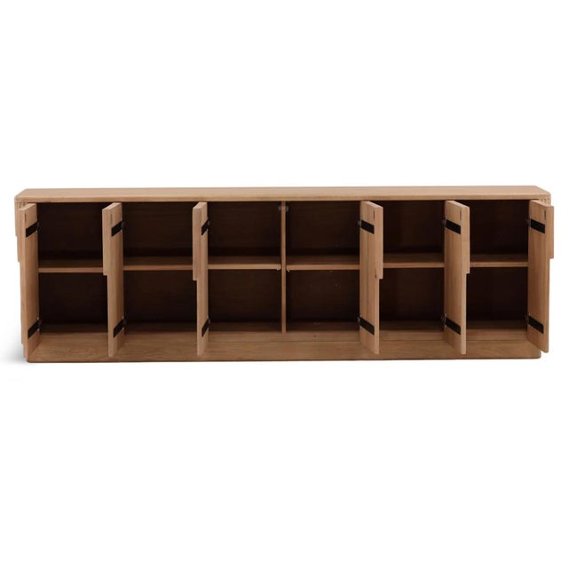 Contemporary Newport Fluted Oak Sideboard For Sale - Image 3 of 8