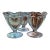 Retro Small Early 20th Century Pedestal Ice Cream Sundae Dishes - Set of 3 For Sale