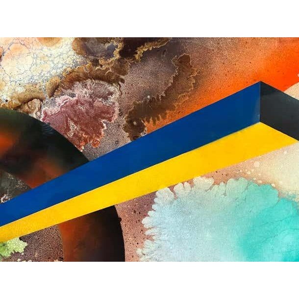 Geometric Abstract Painting For Sale - Image 4 of 8