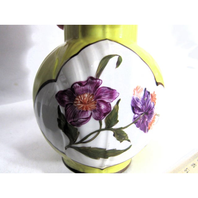 Antique 6" Hand Painted Pitcher + Face on the Spout For Sale - Image 10 of 10