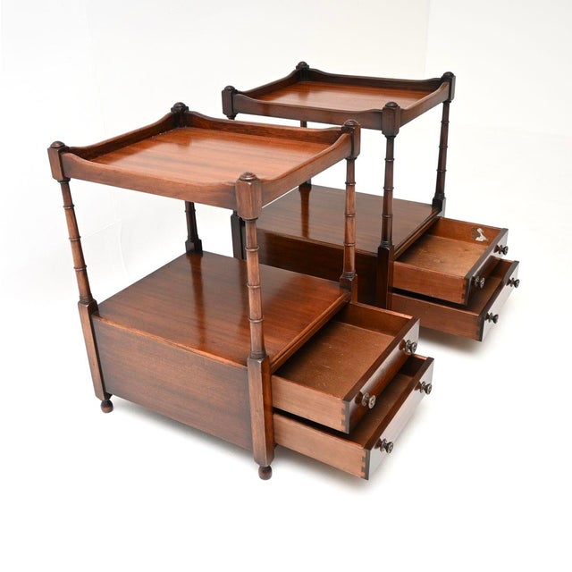 Antique Georgian Side Tables, 1950, Set of 2 For Sale - Image 4 of 11