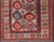 Textile Antique Moghan Kazak Rug Showcasing Bold Geometric Medallions 4'6 X 6' For Sale - Image 7 of 11