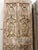 Wood Midcentury Carved Entry Doors in Distressed Wood Architectural Statement Panels 80x30 For Sale - Image 7 of 14