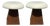 Modern Mid Century Style Stools With Upholstered Seat - A Pair For Sale