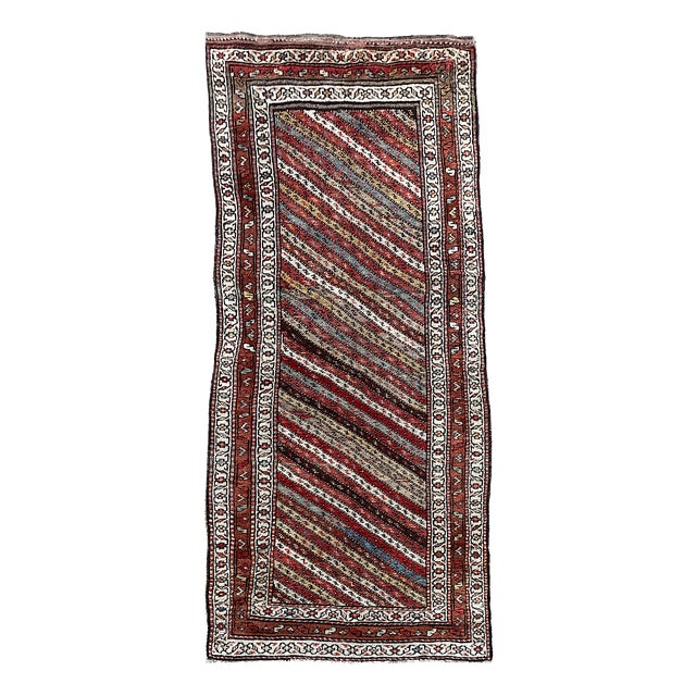 Antique Kurdish Runner Rug, 1890s For Sale