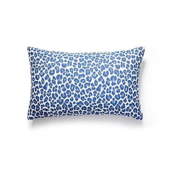 Traditional The House of Scalamandré Backyard Bengal Outdoor Lumbar, Cobalt For Sale - Image 3 of 3