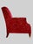 Late 20th Century Baker Furniture Contemporary Red Velvet Lounge Chairs For Sale - Image 5 of 6