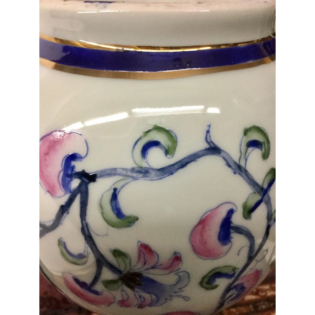 Metal Vintage Chinese Porcelain Vase For Sale - Image 7 of 13