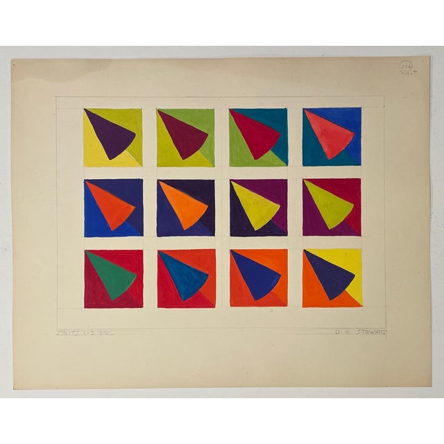 Illustration Art Student Color Studies Painting by Stewart For Sale - Image 3 of 3