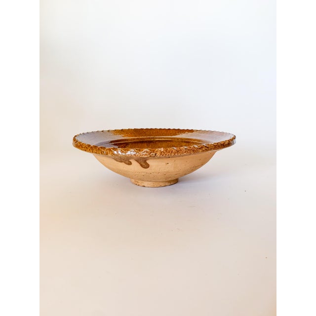 Mexican Mid Century Burnt Sienna Glazed Moroccan Bowl For Sale - Image 3 of 10