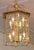 1970s Vintage 8 Light Brass Etched Regency Style Chandelier Lantern For Sale - Image 5 of 9