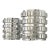 Late 20th Century Y2k Glamour to Your Tabletop With This Striking Pair of Party Lite "Enchanted Linear" Candle Holders For Sale