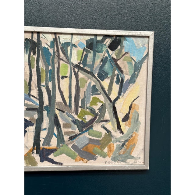 1950s Bengt Forsberg, Spring in Kvarnbo, 1950, Oil on Panel, Framed For Sale - Image 5 of 15