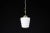 Mid-Century Modern Brass and Opaline Glass Pendant, Prague, 1960s For Sale - Image 4 of 11