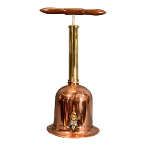 Copper and Brass Fresh Air Diver's Pump with Wood Handle
