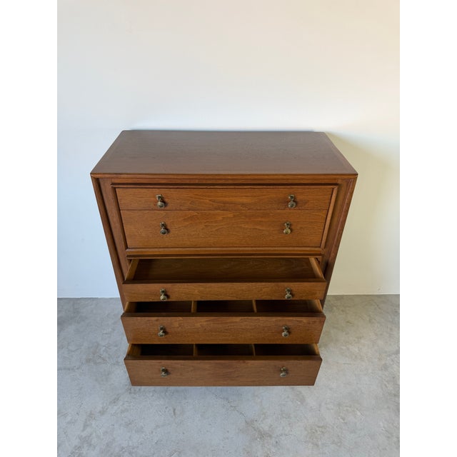 Mid-Century Modern John Stuart “Facade” Highboy Commode For Sale - Image 9 of 18