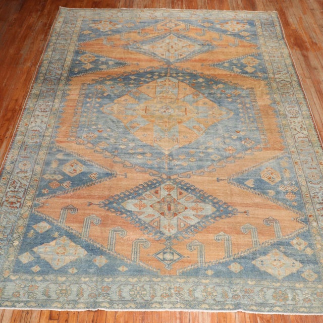 Textile Early 20th Century Zabihi Collection Persian Veece Tribal Rug - 8'11" x 13' For Sale - Image 7 of 9