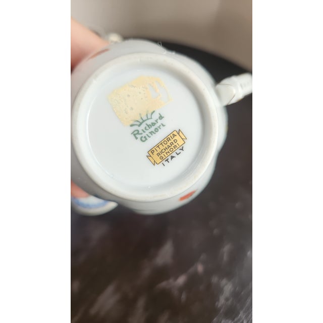 Vintage Richard Ginori, Fruit Pattern, Demitasse Set, Espresso Set, Made in Italy- 3 Pieces For Sale - Image 12 of 12