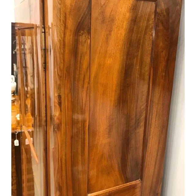 Biedermeier Walnut Armoire, 1820s For Sale - Image 3 of 8
