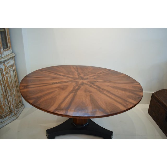 Art Nouveau 19th Century French Art Nouveau Cross Section Walnut Table For Sale - Image 3 of 8