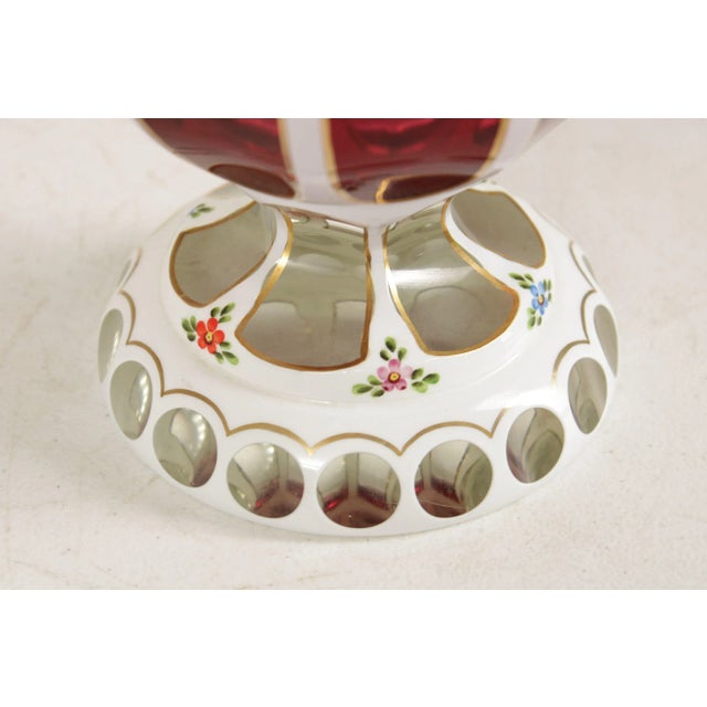 Antique Bohemian Glass Vases - A Pair For Sale - Image 11 of 12