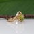 Green 2.6Ct Sphene Ring With Earth-Mined Diamond Accents: Solid 14k Gold, Size 6.75 For Sale - Image 8 of 10