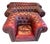 Chesterfield Leather Sofa and Chairs, Set of 3 For Sale
