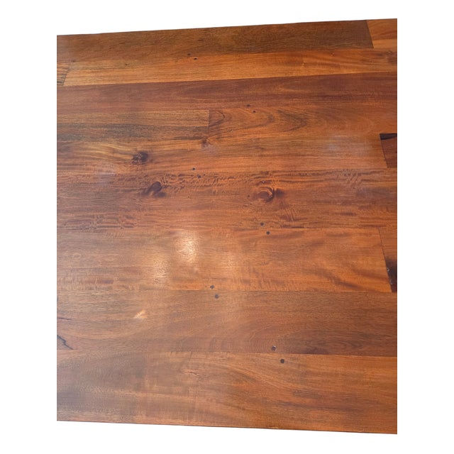 Vintage Custom Farmhouse Dining Room Table Shaker Harvest Primitive Plank Board For Sale - Image 11 of 18
