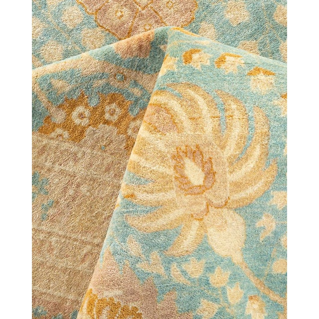 Textile Mogul Collection Hand-Knotted Area Rug - Light Blue 8' 4" x 10' 0" For Sale - Image 7 of 9