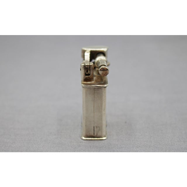 Metal C. 1940s-50s Sterling Silver Lighter Engraved With an Aztec Calendar For Sale - Image 7 of 7