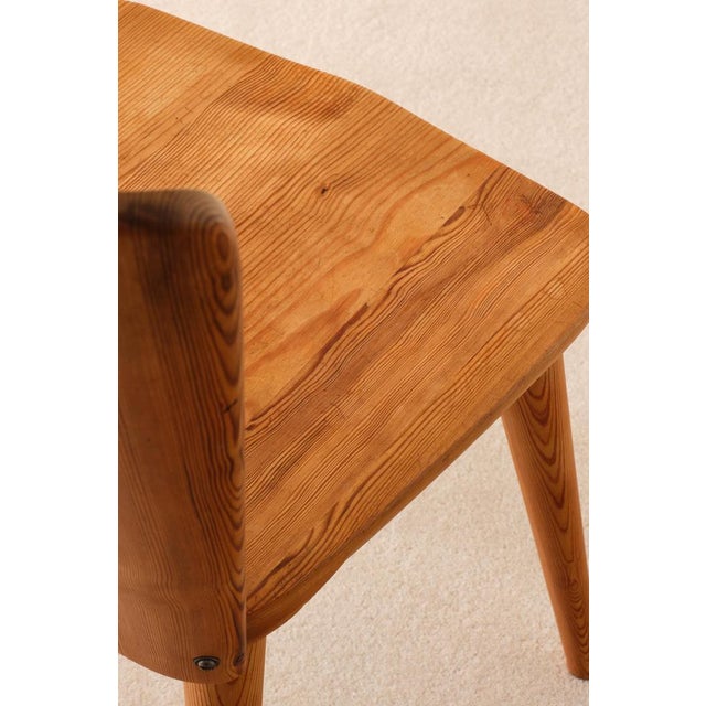 Vintage Swedish Pine Chairs by Göran Malmvall, 1960s, Set of 6 For Sale - Image 6 of 9