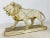 Antique White Vintage Mid Century Plaster Lion Sculpture. For Sale - Image 8 of 8