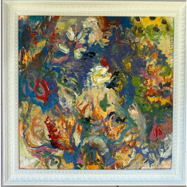 ‘Sunshine’, Abstract Oil Painting, Framed Art, by Van Ness For Sale In Saint Louis - Image 6 of 7