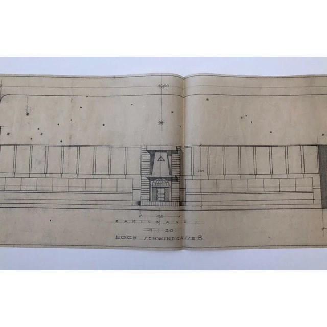 Freemasons Lodge Schwindgasse Working Drawings by Architects, Vienna, 1930, Set of 4 For Sale - Image 17 of 18