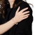 Early 21st Century Rose Gold over .925 Sterling Silver 1/4 Cttw Diamond Miracle-Set Teardrop Shaped 7” Link Bracelet (I-J Color, I3 Clarity) For Sale - Image 5 of 6