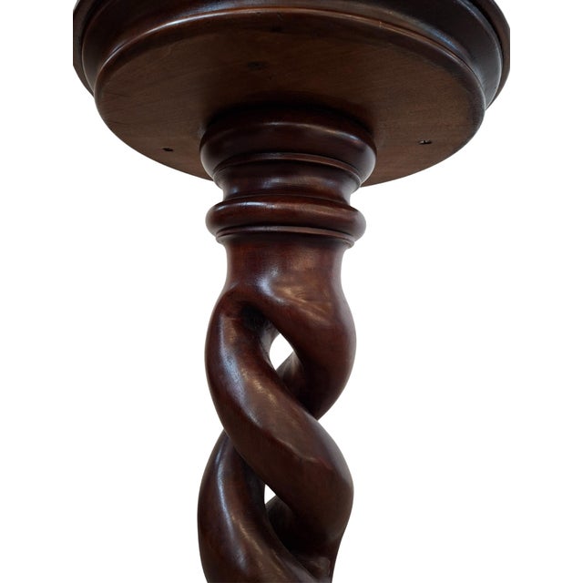 Mahogany Column Plant or Bust Stand, 1960s For Sale - Image 3 of 10