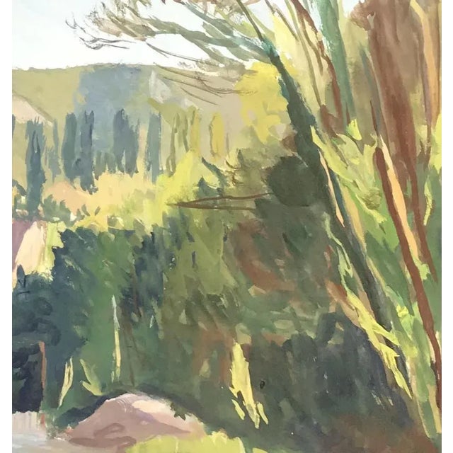 1930s Isaac Charles Goetz, Le Saève, 1939, Gouache on Paper For Sale - Image 5 of 8