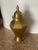Hollywood Regency Polished Brass Lidded Urn For Sale - Image 3 of 7