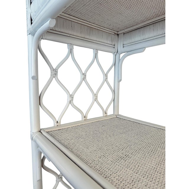Ficks Reed Rattan Etagere For Sale In West Palm - Image 6 of 8