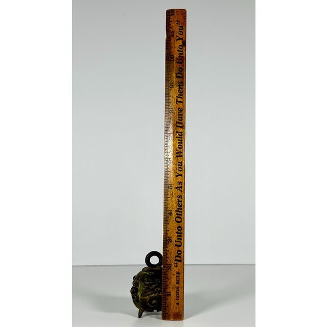 Antique Chinese Bronze Altar Bell: 18th Century Calligraphy For Sale - Image 9 of 10