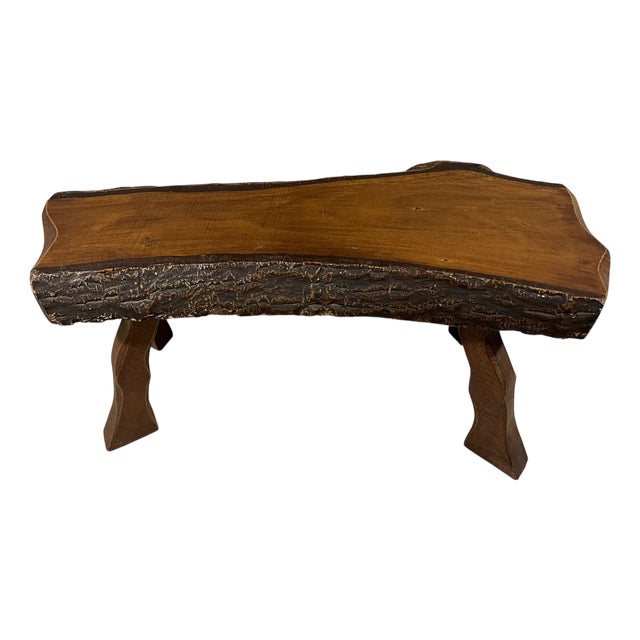 Small Rectangular Brutalist Plant Table Side Table, 1970s For Sale